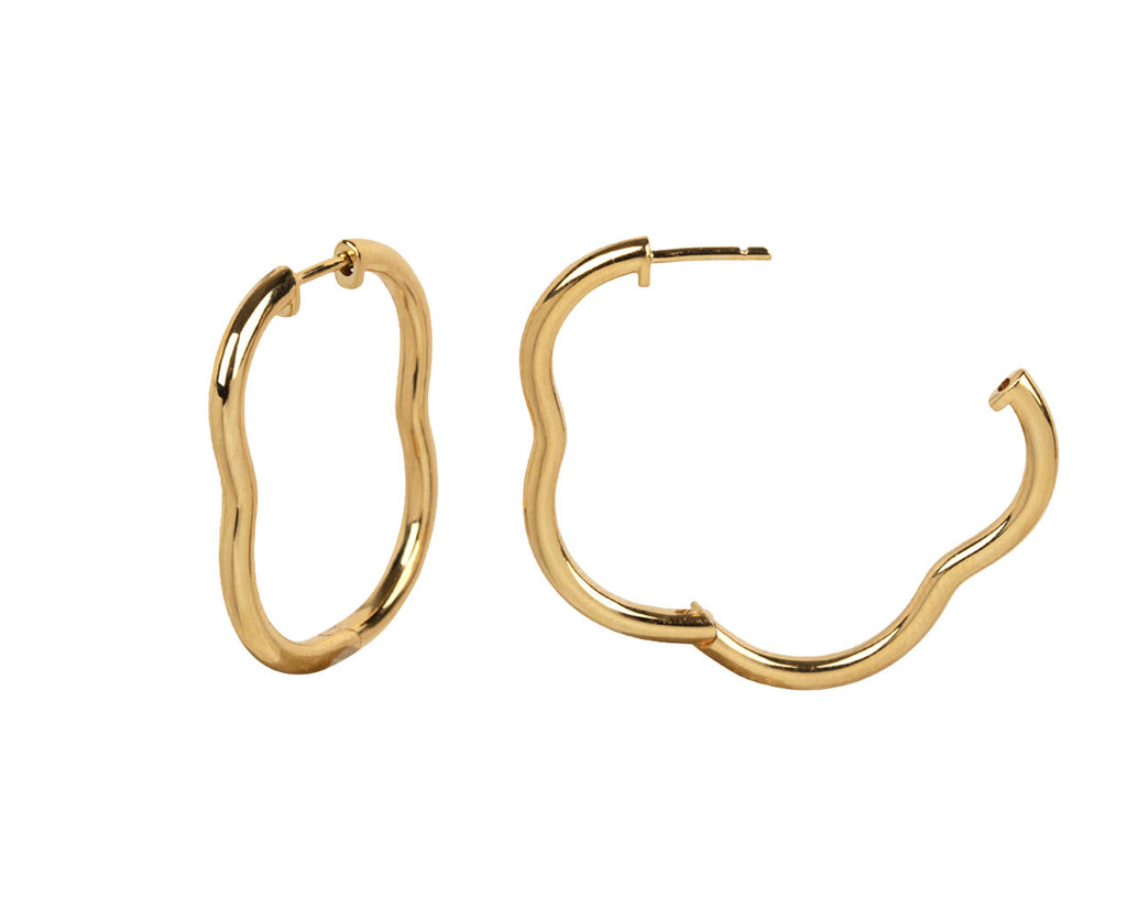 Gold Berceau Hoop Earrings