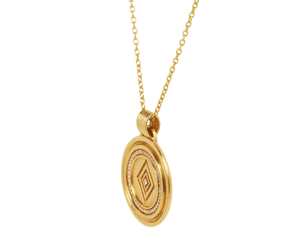 Sagasse Veni Diamond Medallion Necklace