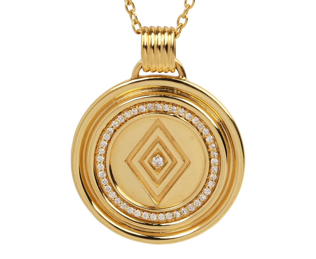 Sagasse Veni Diamond Medallion Necklace