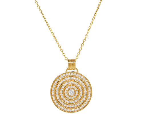 White Diamond Universum Medallion Necklace