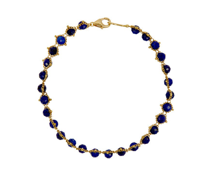 Amali Lapis Textile Bracelet