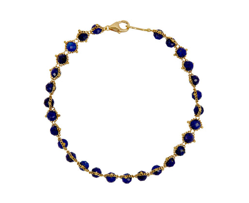Amali Lapis Textile Bracelet