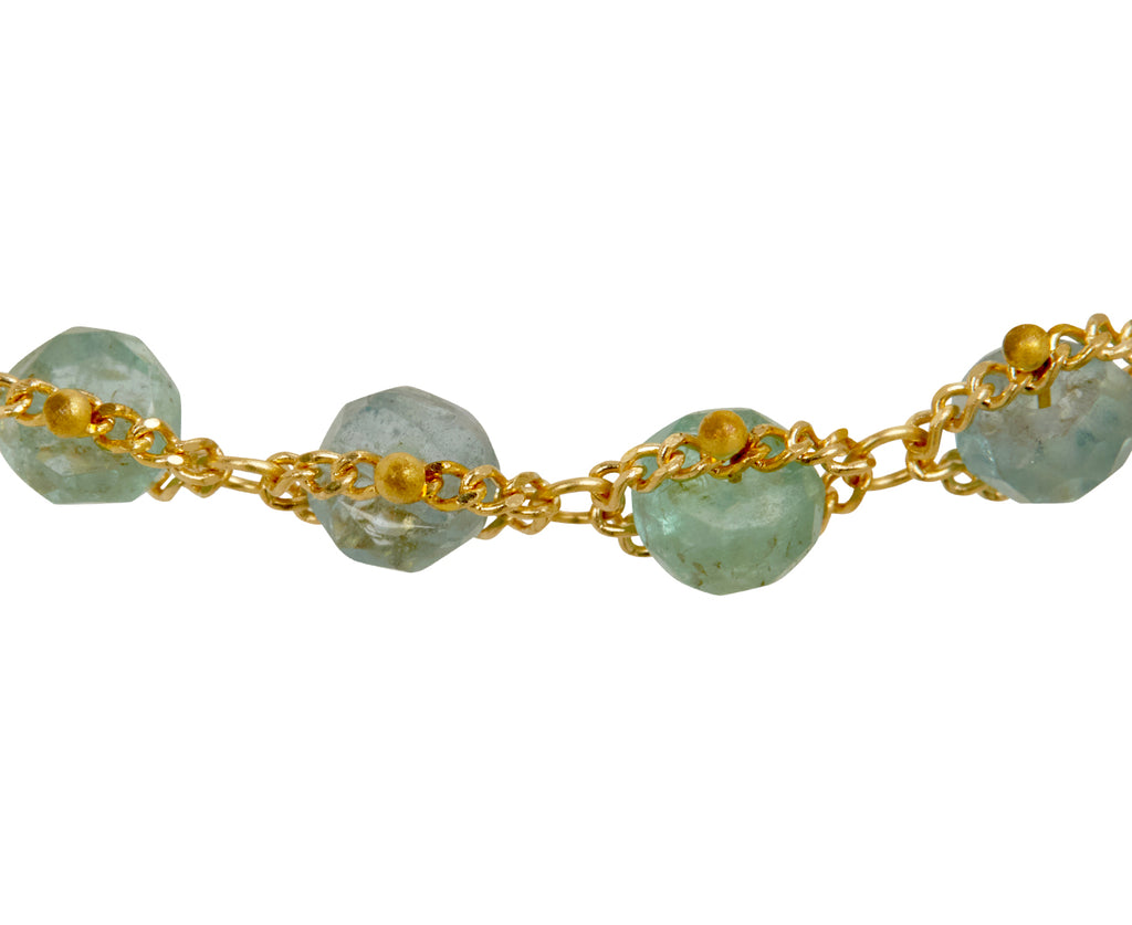 Amali Kornerupine Textile Bracelet - closeup