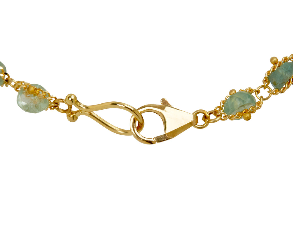 Amali Kornerupine Textile Bracelet - closure