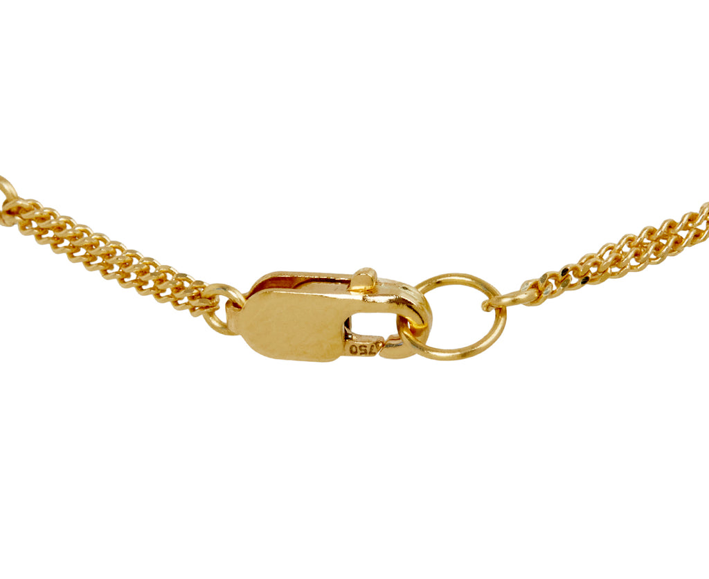 Champagne Diamond Textile Station Bracelet