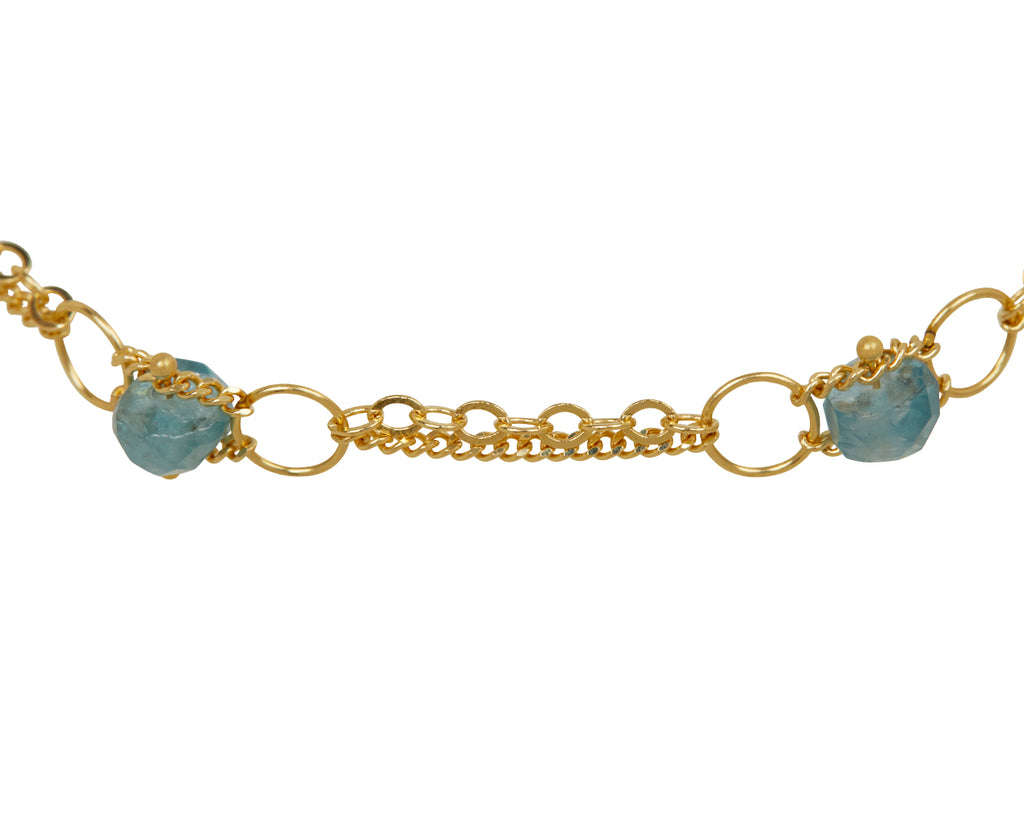 Amali Kyanite Whisper Chain Bracelet - closeup