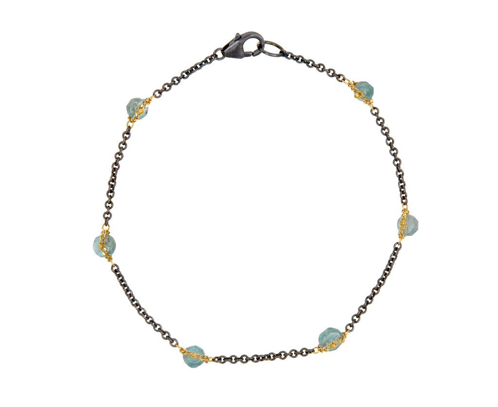 Amali Kyanite Textile Chain Bracelet