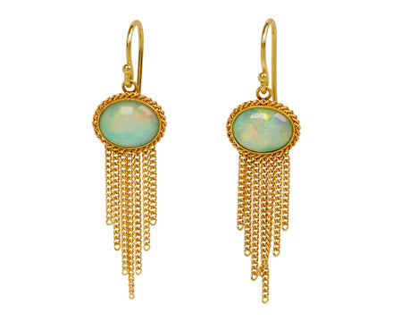 Ethiopian Opal Fringe Earrings