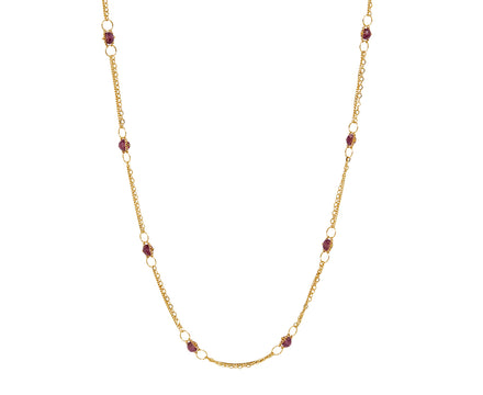 Amali Rhodolite Garnet Whisper Chain Necklace