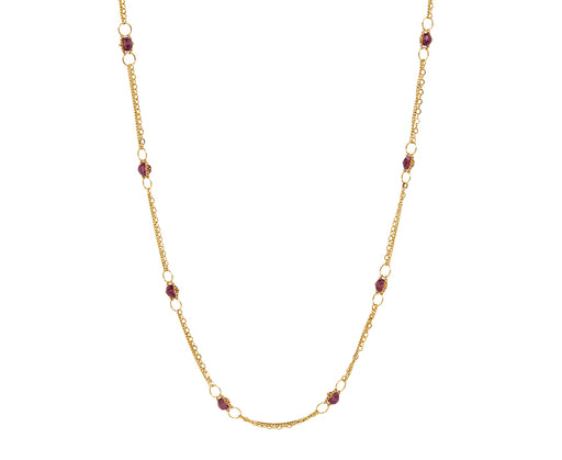 Amali Rhodolite Garnet Whisper Chain Necklace