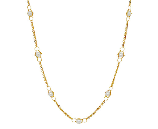 Akoya Pearl Textile Whisper Necklace