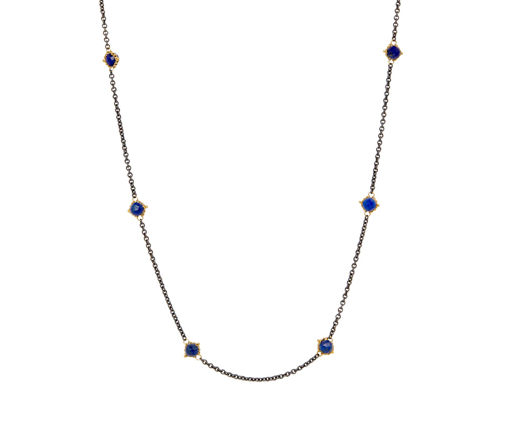 Amali Lapis Textile Station Necklace