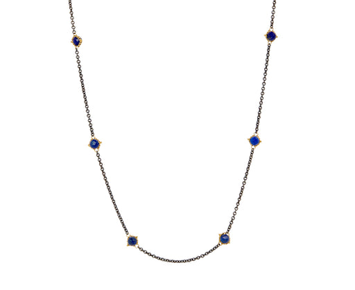 Amali Lapis Textile Station Necklace