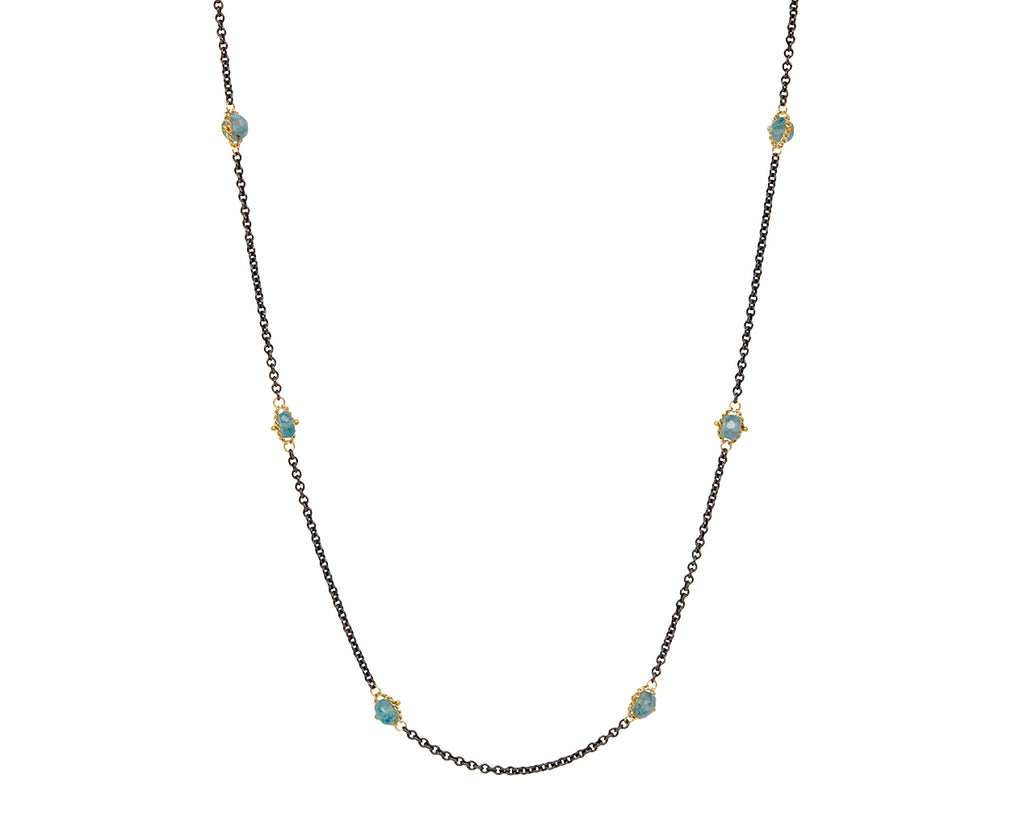 Amali Kyanite Textile Station Necklace