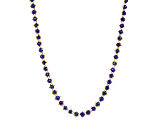 Amali Lapis Woven Necklace