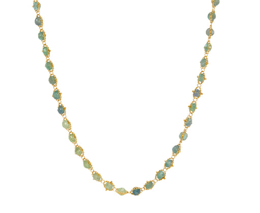 Amali Kornerupine Woven Necklace