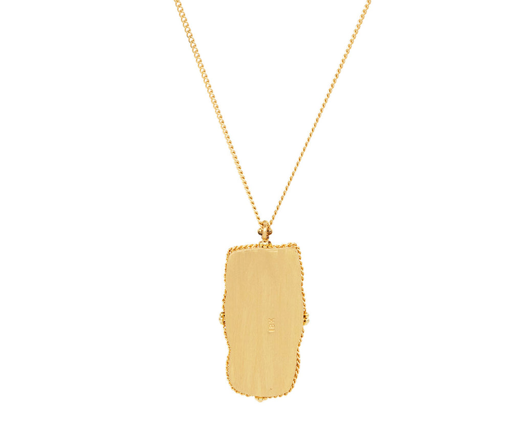 Carved Labradorite Owl Pendant Necklace