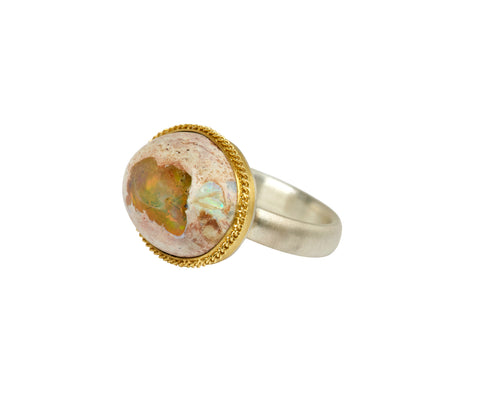 Oval Mexican Opal Ring