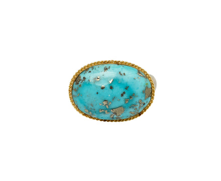 Smooth Oval Turquoise Ring