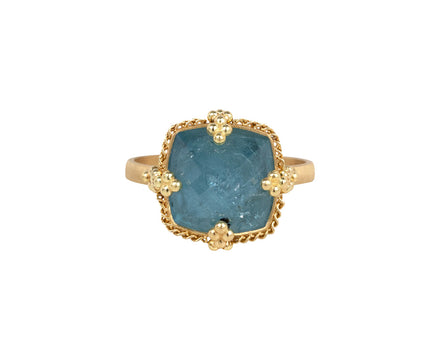 Square Aquamarine Ring