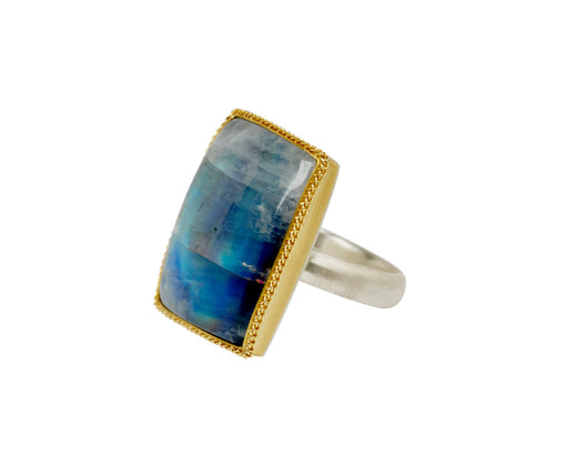 Large Rectangular Moonstone Ring