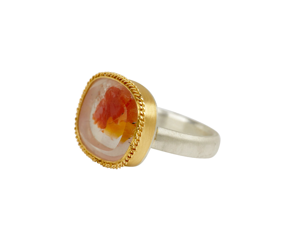 Amali Oval Quartz Ring - Side View