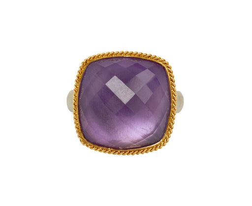 Amali Square Amethyst Ring