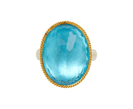 Oval London Blue Topaz Ring
