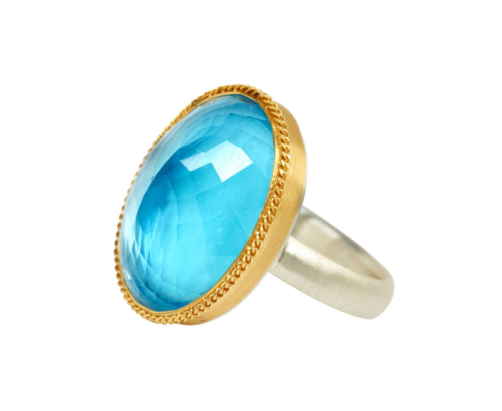 Oval London Blue Topaz Ring