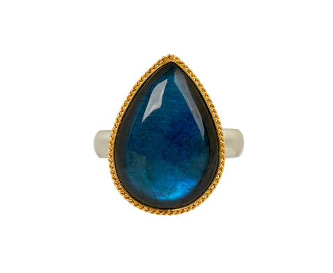 Amali Teardrop Labradorite Ring