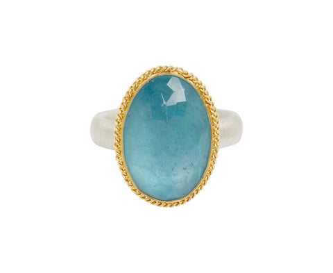 Amali Oval Aquamarine Ring