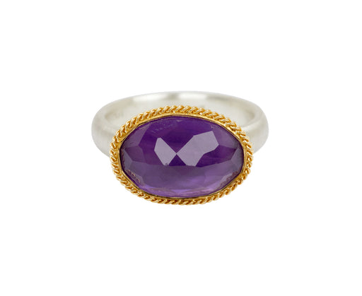 Amali Oval Amethyst Ring
