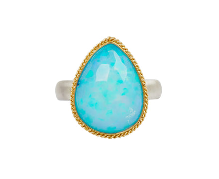Amali Pear Shaped Ethiopian Opal Ring