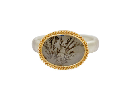 Amali Oval Dendritic Quartz Ring