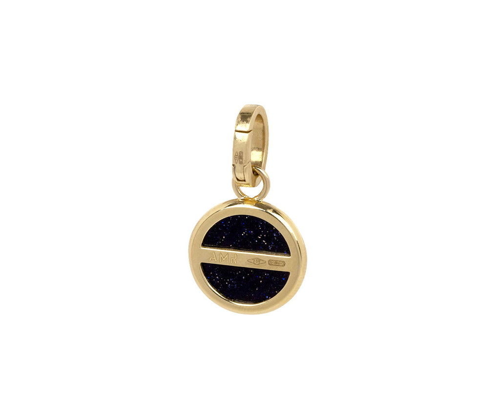 Mini Hand Painted Aventurine Ora Midnight Charm Pendant ONLY