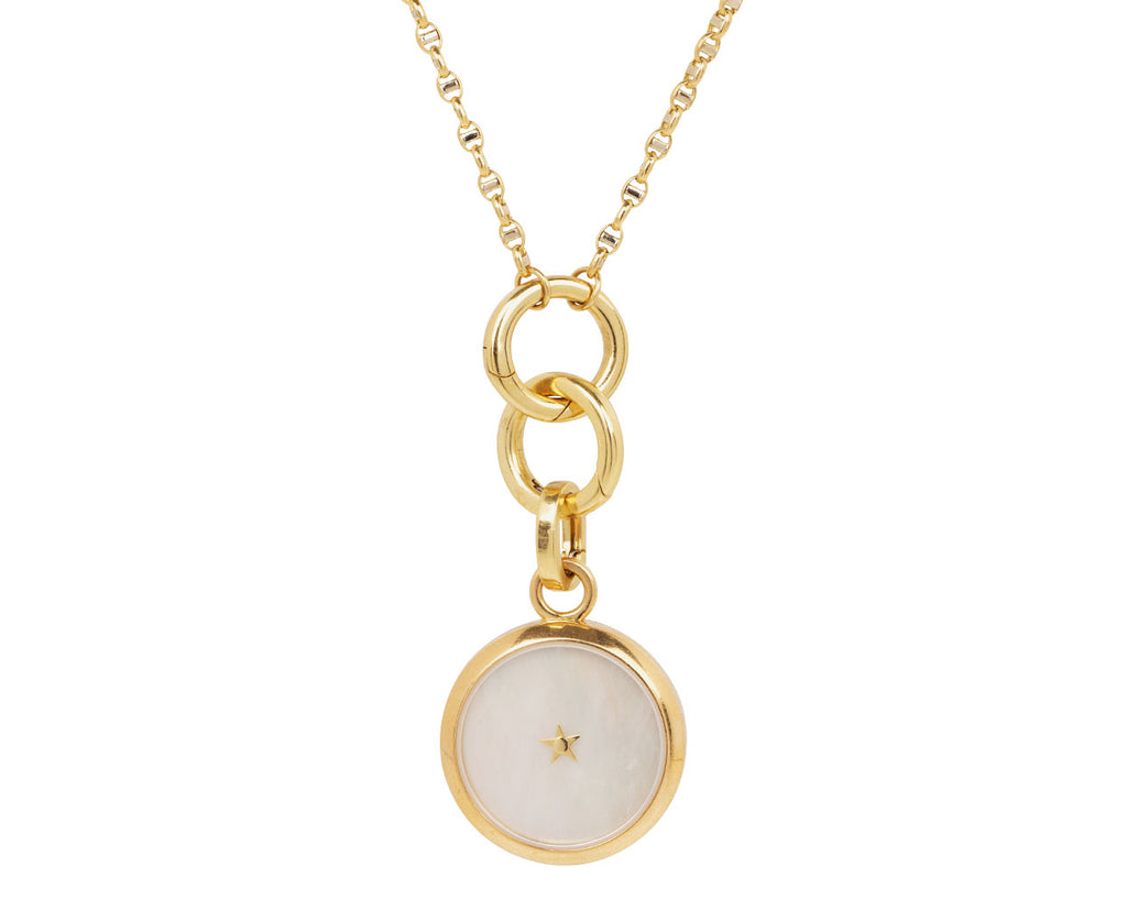 Carpe Diem Mother-of-Pearl Star Second Hand Pendant ONLY