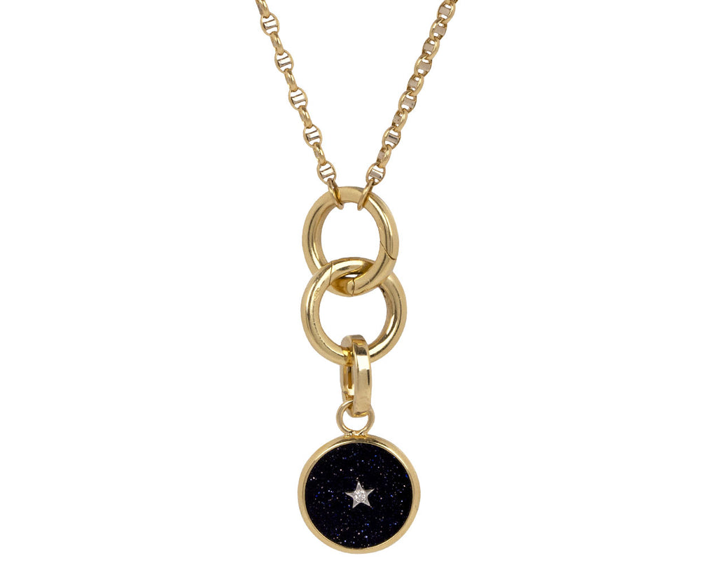Mini Aventurine and Diamond Ora Charm Pendant ONLY