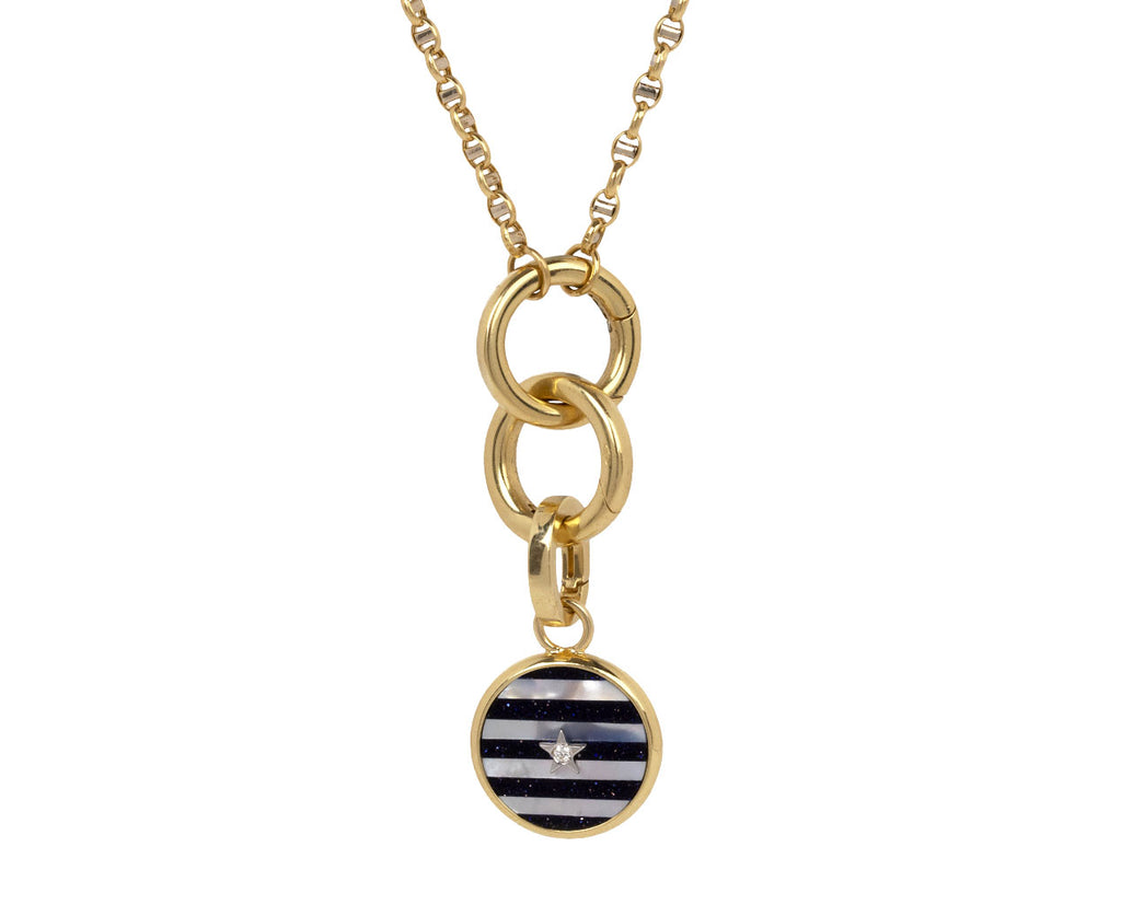 Anna Maccieri Rossi Mini Midnight Mosaic Ora Charm Pendant ONLY On Chain