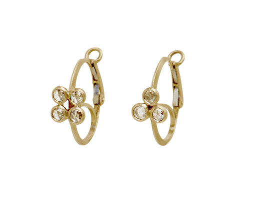Small Poissarde Diamond Hoop Earrings - TWISTonline 