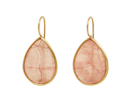 Rhodochrosite Dragonfly Earrings