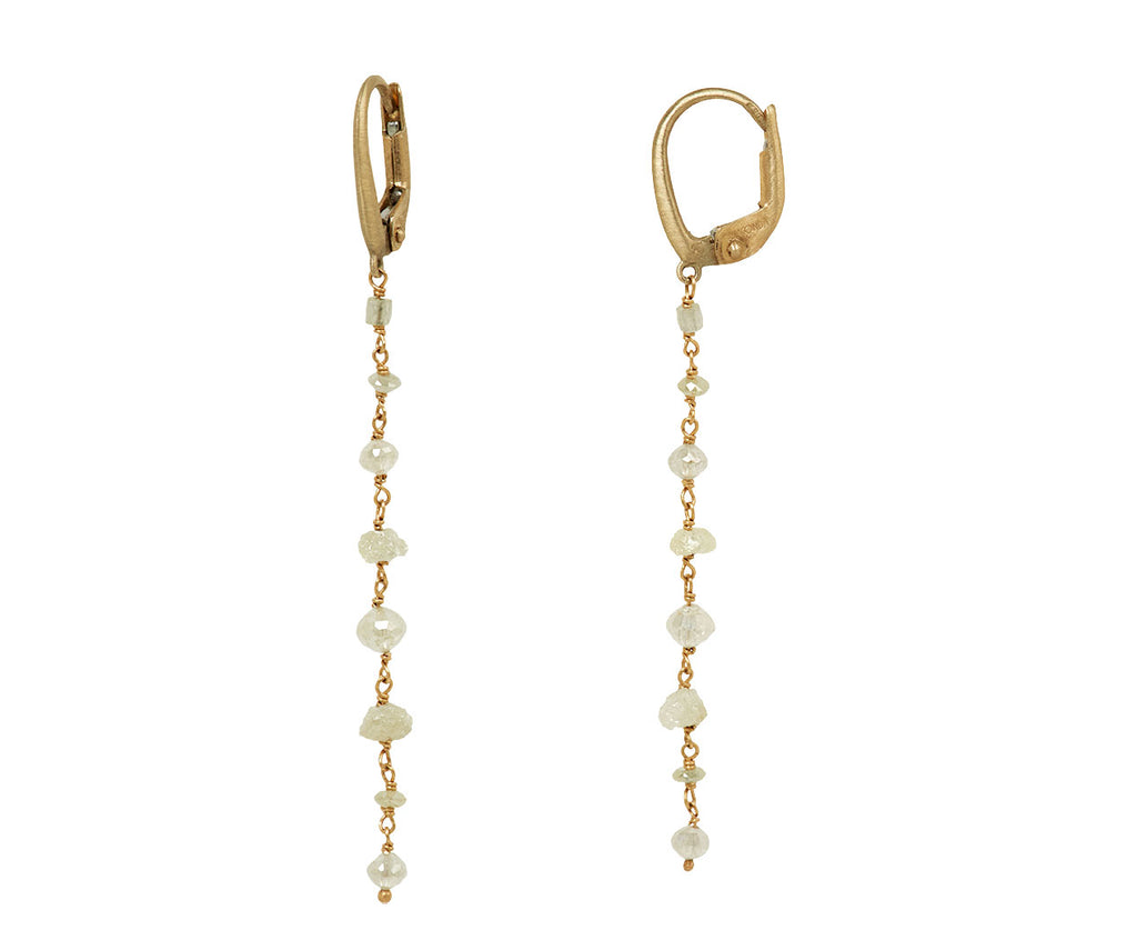 Gray Diamond Rosary Momo Earrings - TWISTonline 