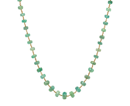 Emerald Rosary Isadora Necklace