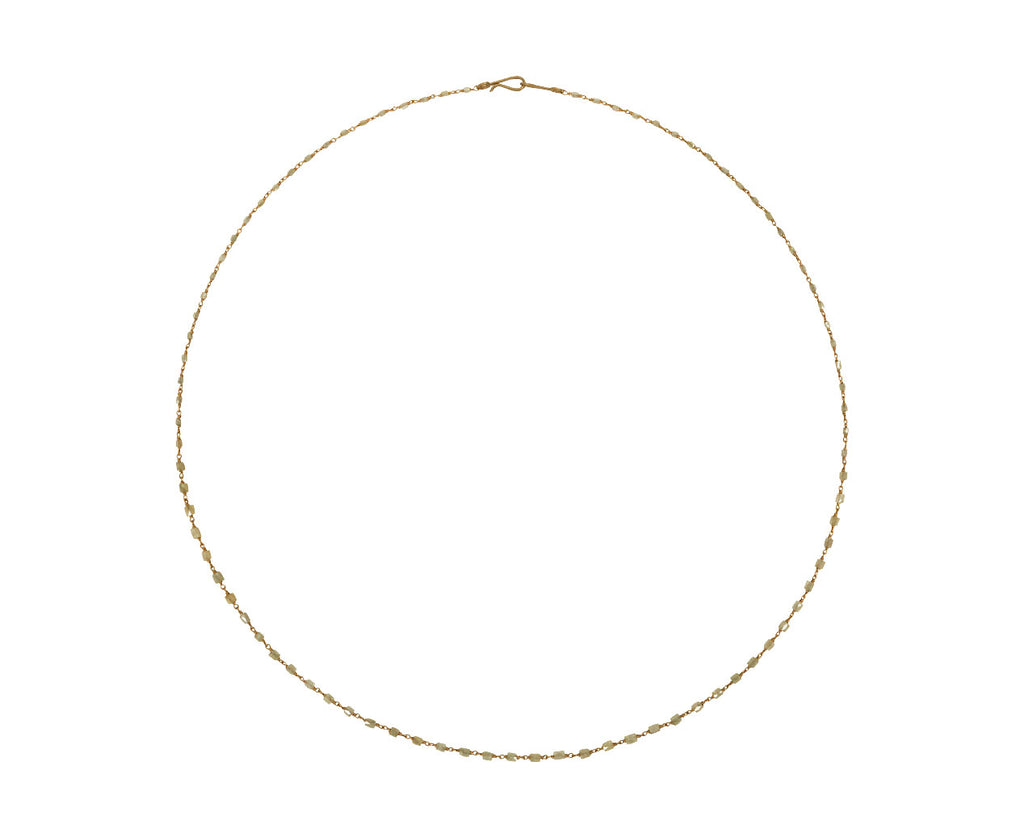 Ice Cube Diamond Rosary Gancino Necklace