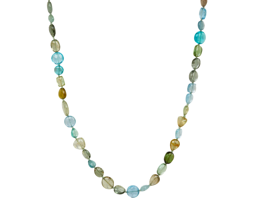 Tourmaline, Paraiba and Aquamarine Gancino Necklace