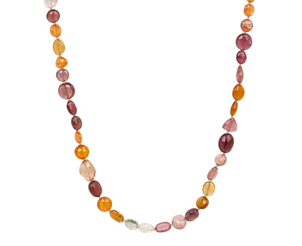Rose and Orange Tourmaline Gancino Necklace