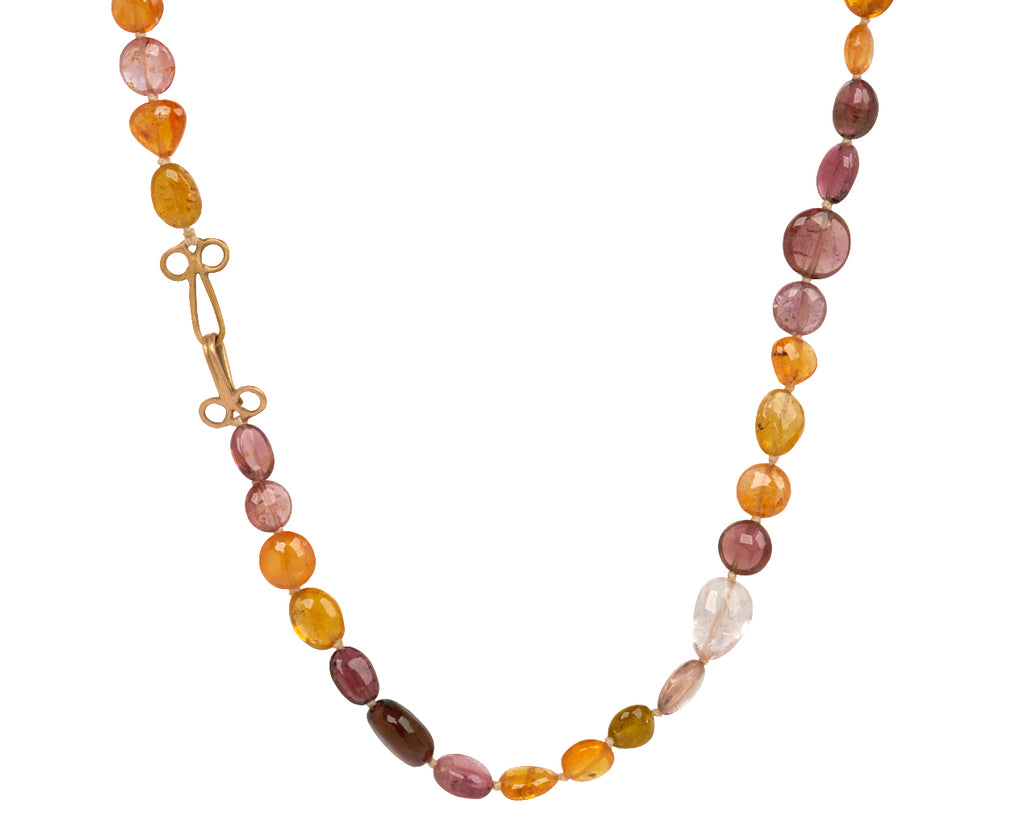 Rose and Orange Tourmaline Gancino Necklace