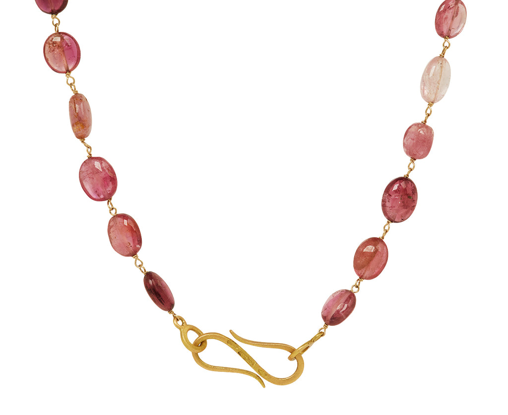Rose Tourmaline Rosary Paulette Necklace