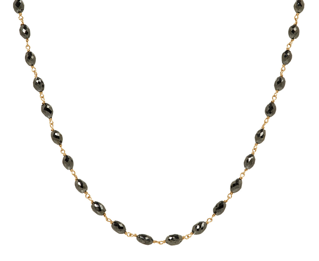 Black Diamond Rosary S Micro Necklace