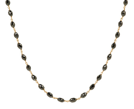 Black Diamond Rosary S Micro Necklace
