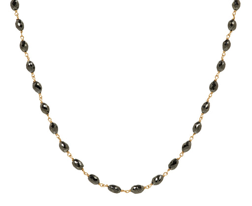 Black Diamond Rosary S Micro Necklace